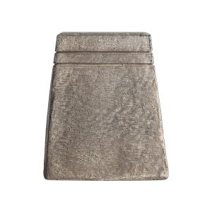 Base Gela de estilo shabby chic fabricado en cemento en color gris.