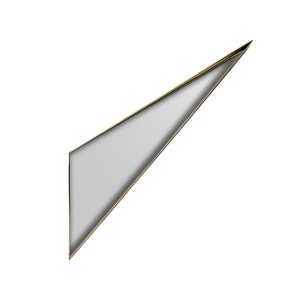 Espejo Kodie de estilo art deco fabricado en espejo en color dorado combinado con latón. Compatible con: 27612 27613 27614 27615.