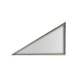 Espejo Kodie de estilo art deco fabricado en espejo en color dorado combinado con latón. Compatible con: 27612 27613 27614 27615.