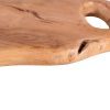 Tabla Cortar ikuah de estilo étnico fabricado en madera de teka en color marrón.