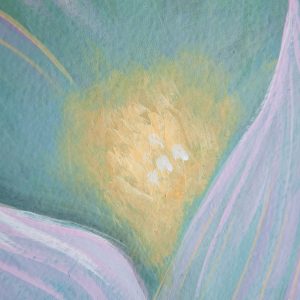 Lienzo Noah de estilo contemporáneo fabricado en lienzo en color multicolor con acabado artesanal combinado con madera de pino.