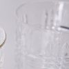 Vaso Ime de estilo art deco fabricado en vidrio en color transparente.