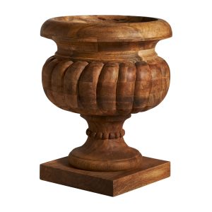 Centro de mesa de estilo provenzal fabricado en madera de mango en color marrón.