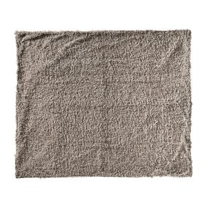 Plaid Canace de estilo nórdico fabricado en algodón en color gris.