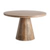 Mesa comedor Mersch de estilo contemporáneo fabricado en madera de mango en color marrón. Producto desmontable.