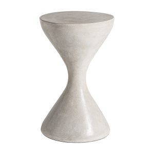 Mesa bar telfs de estilo contemporáneo fabricado en cemento en color gris.