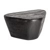 Mesa de centro lestans de estilo contemporáneo fabricado en madera de teka en color negra.