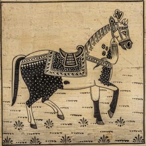 Caja cuadrada neal de estilo art deco fabricado en resina en color beige.