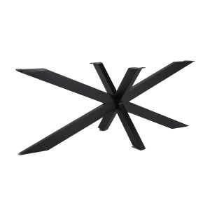 Base de mesa viborg de estilo contemporáneo fabricado en hierro en color negro. Producto desmontable.