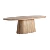 Mesa comedor mersch de estilo contemporáneo fabricado en madera de mango en color marrón. Producto desmontable.