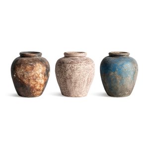 Jarrón Fez de estilo vintage fabricado en terracota en color multicolor.