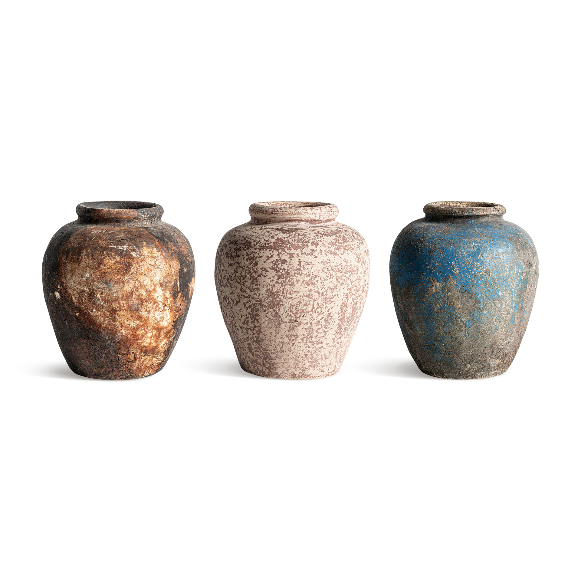 Jarrón Fez de estilo vintage fabricado en terracota en color multicolor.