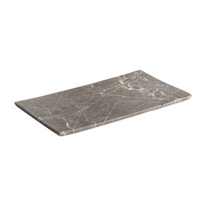Bandeja legyeh en color gris de estilo art deco. Fabricado en mármol.