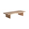 Mesa de centro lewes de estilo contemporáneo fabricado en madera de acacia en color marrón claro. Producto desmontable.
