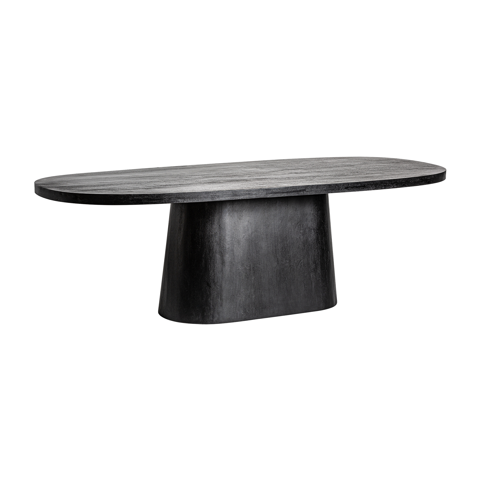 Mesa comedor nauen de estilo art deco fabricado en madera de mango en color negro. Producto desmontable.