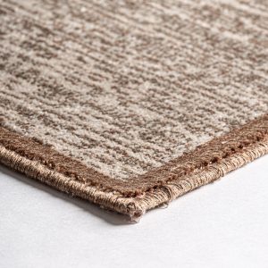 Alfombra akbar de estilo clásico fabricado en viscosa en color tonos en marrón.