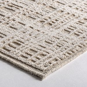 Alfombra fahari en color tonos claros de estilo clásico. Fabricado en viscosa.