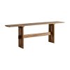 Consola cotard de estilo nórdico fabricado en madera recuperada en color marrón con acabado natural. Producto desmontable.