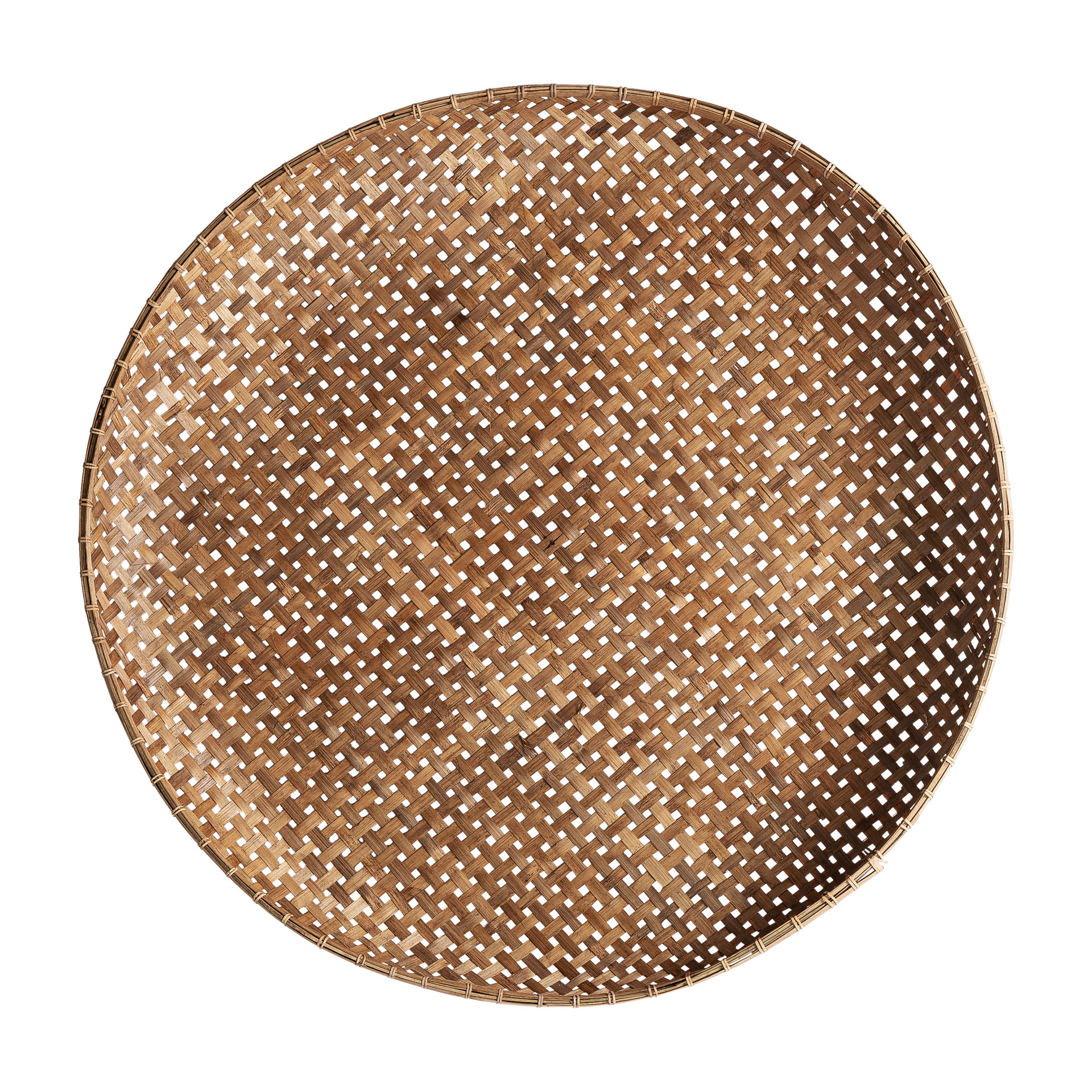 Panel decorativo j 3 de estilo boho fabricado en bambú en color marrón.