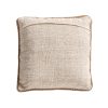 Cojín serun en color tonos en marrón de estilo clásico. Fabricado en algodón combinado con poliéster.