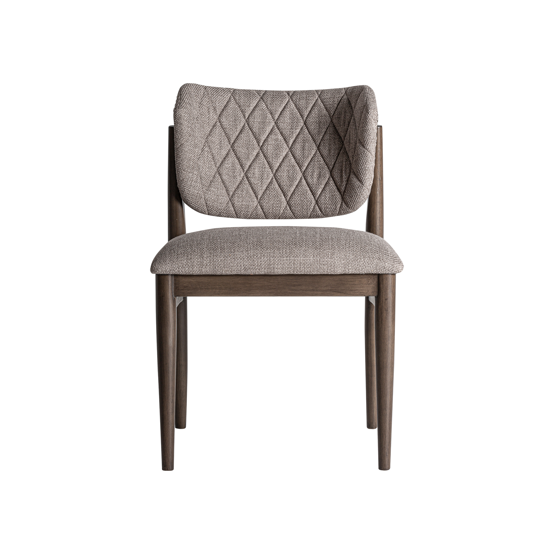 Silla Laives de estilo contemporáneo fabricado en madera de fresno en color marrón.