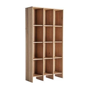 Estanteria Nara de estilo contemporáneo fabricado en madera roble en color marrón.