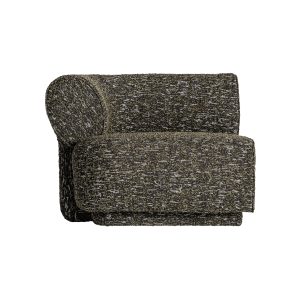 Módulo sofá esquinero kozly de estilo contemporáneo fabricado en poliéster en color verde con acabado jaspeado combinado con madera de pino y madera contrachapada. Compatible con: 36116 36118 36119 36120.