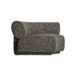 Módulo sofá esquinero kozly de estilo contemporáneo fabricado en poliéster en color verde con acabado jaspeado combinado con madera de pino y madera contrachapada. Compatible con: 36117 36116 36119 36120.