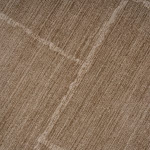 Alfombra fadia de estilo clásico fabricado en poliéster en color camel en color beige. 88% pes microfibra reciclado.