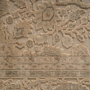 Alfombra laia de estilo clásico fabricado en viscosa en color tonos claros.