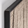Cuadro Tehuti de estilo contemporáneo fabricado en yute en color marrón.