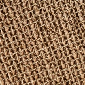 Panel decorativo Vitel de estilo boho fabricado en fibra natural en color marrón.