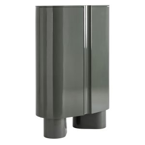 Armario Saxby de estilo contemporáneo fabricado en madera dm en color verde con acabado brillo. Producto desmontable.