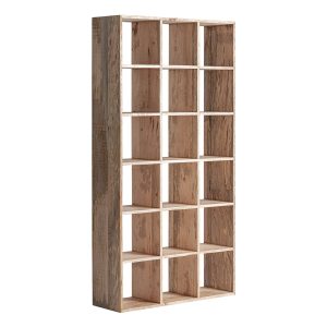 Estanteria Bayereut de estilo clásico fabricado en madera de mango en color marrón claro.