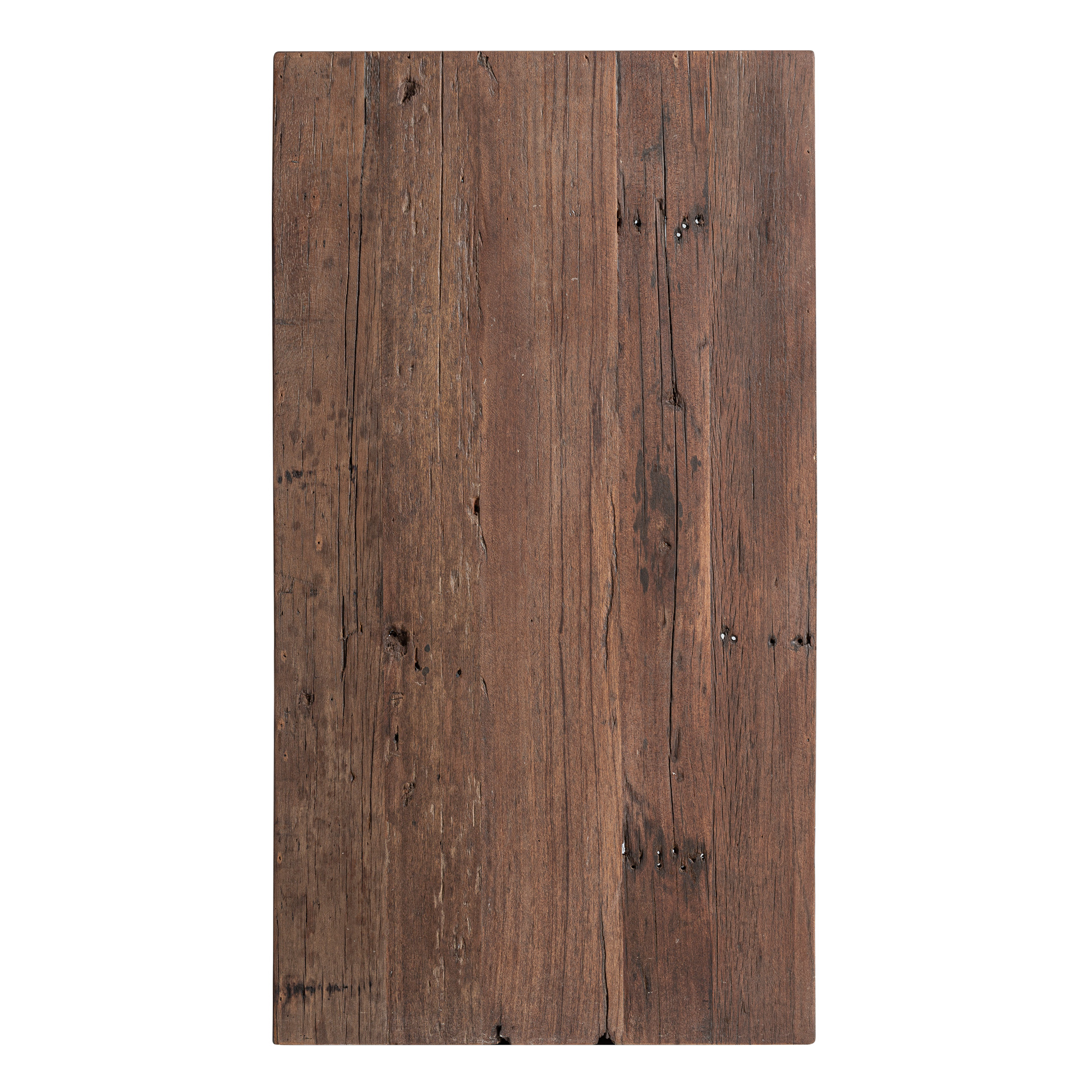 Módulo barra de bar Landshut de estilo rústico fabricado en madera recuperada en color marrón.