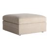Módulo sofá reposapiés Otley de estilo clásico fabricado en poliéster en color topo combinado con madera. Producto desenfundable. Compatible con: 37375 37376 37374.