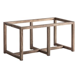 Base de vitrina Masein de estilo colonial fabricado en madera de olmo en color marrón. Compatible con: 35924.