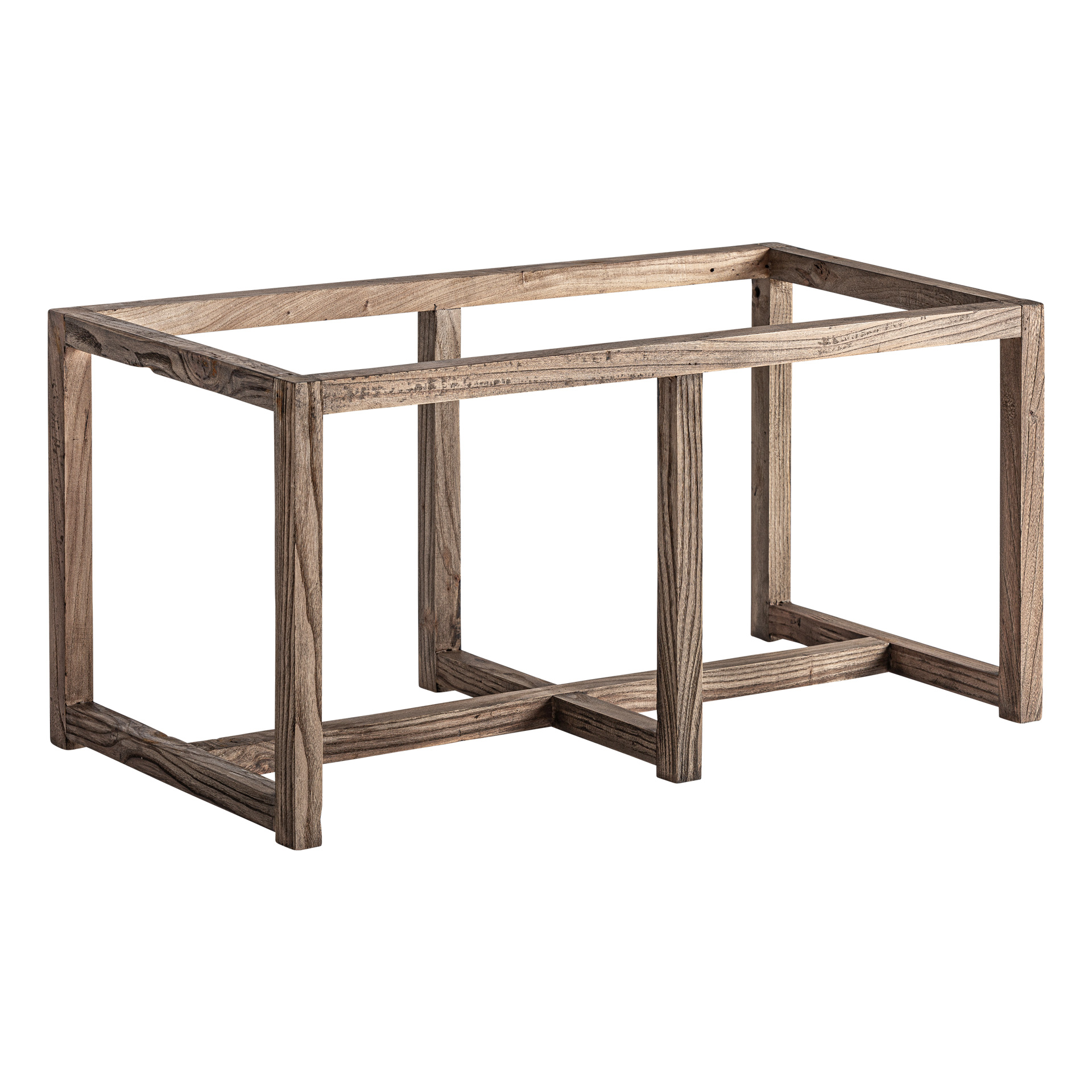 Base de vitrina Masein de estilo colonial fabricado en madera de olmo en color marrón. Compatible con: 35924.