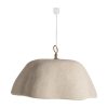 Lámpara de colgar Liessel de estilo contemporáneo fabricado en resina en color crema.
